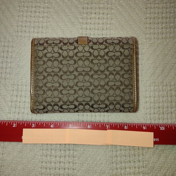 Vintage Coach Jacquard Leather Wallet - Picture 2 of 7